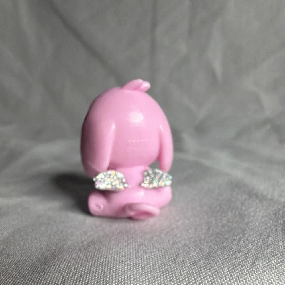 Littlest Pet Shop Elephant Figure 70914ASV Pink Glitter Wings Animal 2012